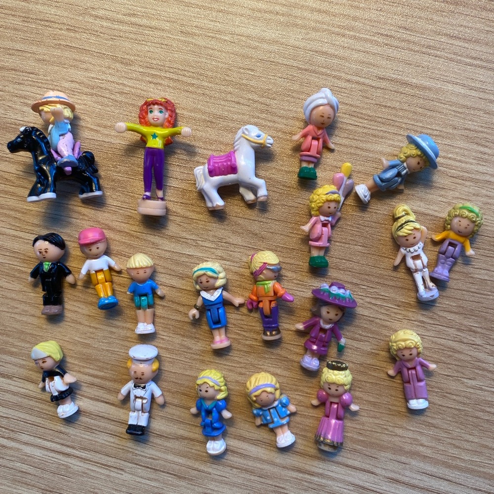 Polly Pocket Doll Lot of 21, Vintage 1990s